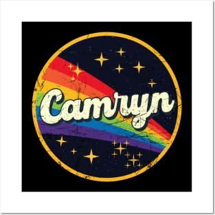 Camryn // Rainbow In Space Vintage Grunge-Style Posters and Art